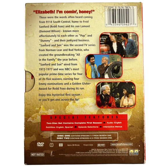 Sanford and Son The First Season 2 Disc DVD Set - Picture 2 of 9